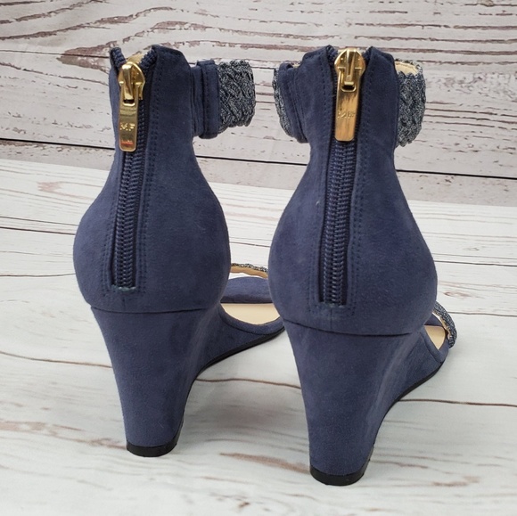 Marc Fisher Jensine braid ankle cuff wedge sandal - Picture 4 of 8